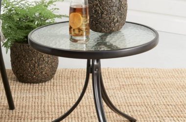 Mainstays Round Glass Side Table Just $9.97 (Reg. $20)!